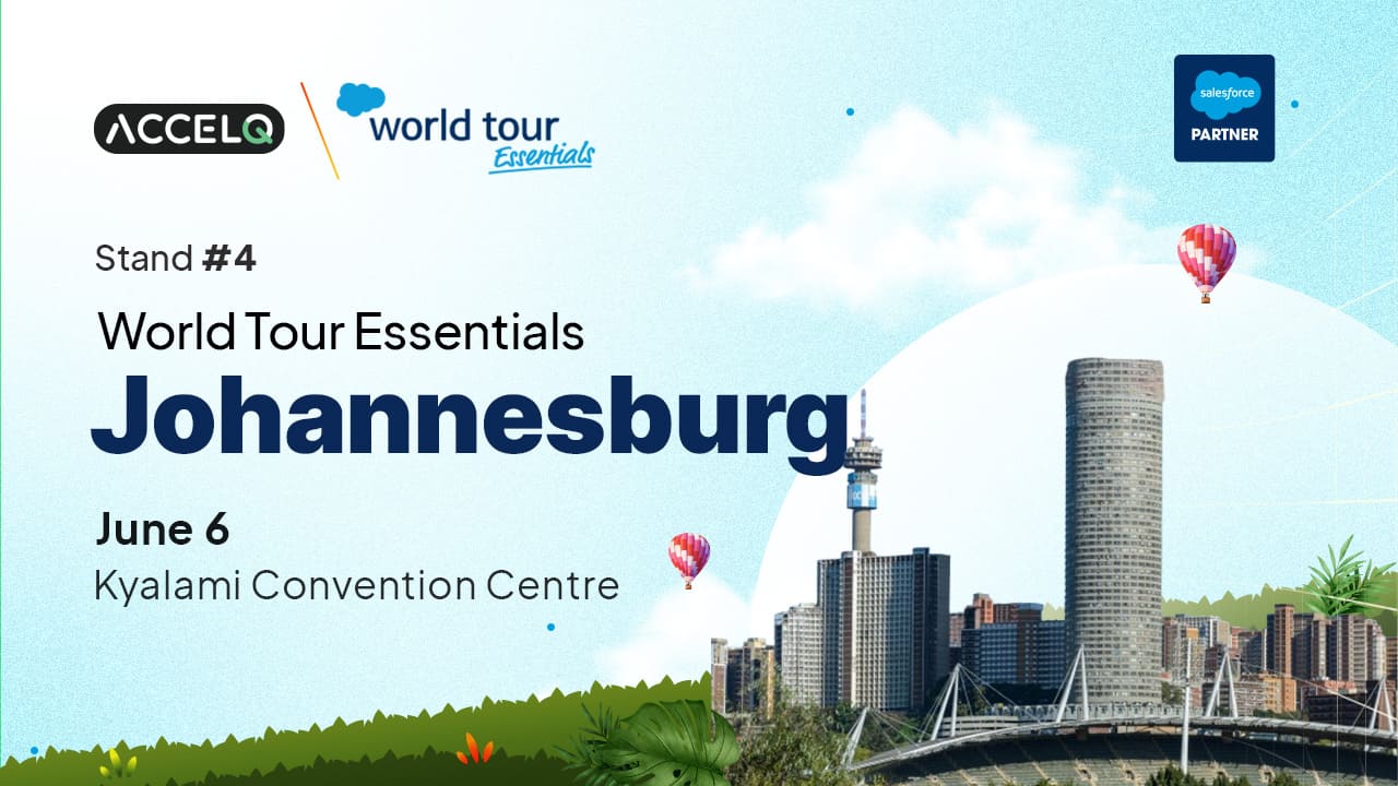 ACCELQ participates as a partner in World Tour Essentials Johannesburg 2024