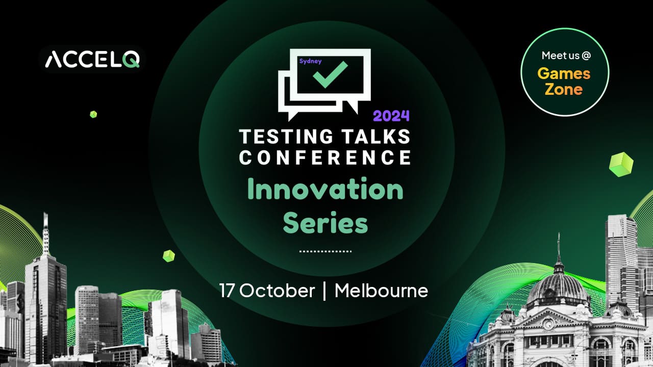 ACCELQ sponsors Testing Talks Melbourne, featuring AI and NoCode