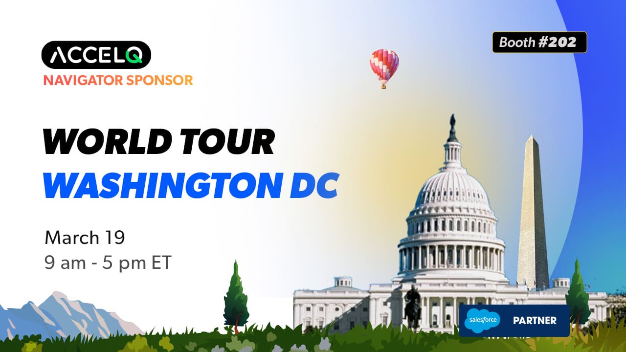 ACCELQ is all set to partner Salesforce at World Tour DC 2025